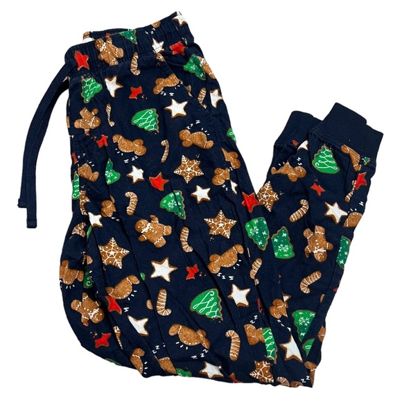 Old Navy Christmas gingerbread pajama pants, medium - Picture 3 of 5